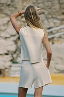 LINEN DOUBLE BREASTED VEST