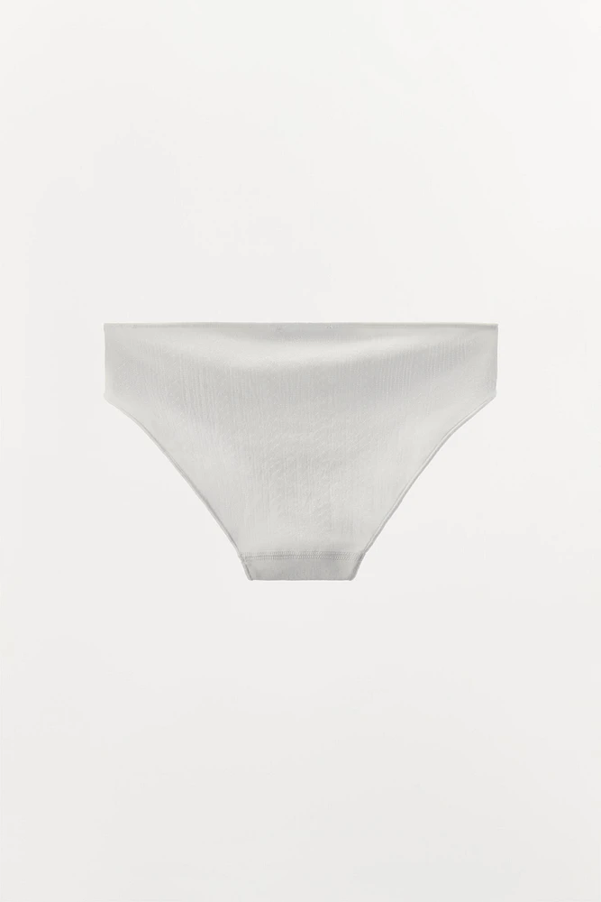 POINTELLE UNDERWEAR WITH SATIN BOW