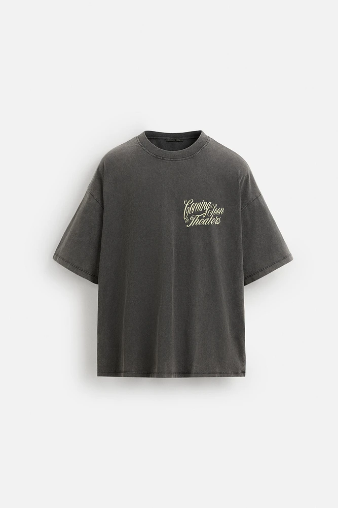 T-SHIRT DÉLAVÉ TEXTES