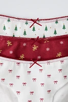 6-14 YEARS/ THREE-PACK OF PRINT UNDERWEAR