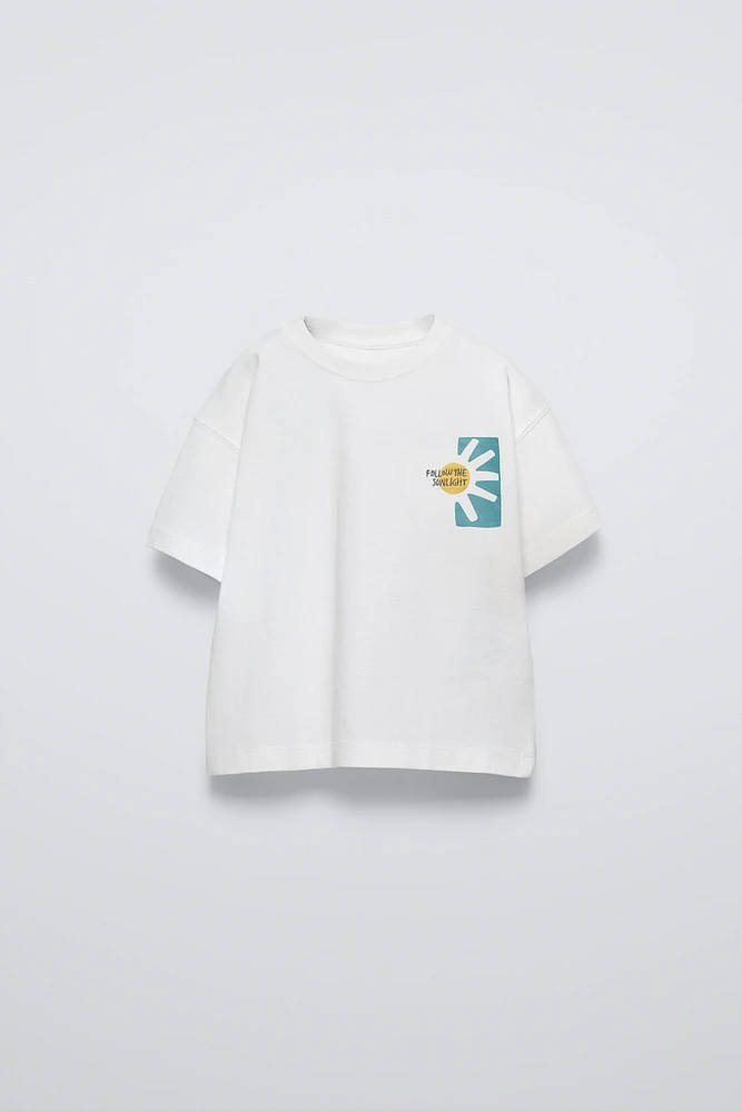 EMBROIDERED TEXT T-SHIRT