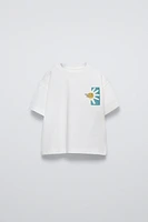 EMBROIDERED TEXT T-SHIRT