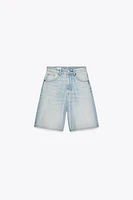 TRF A-LINE MID-RISE DENIM SHORTS