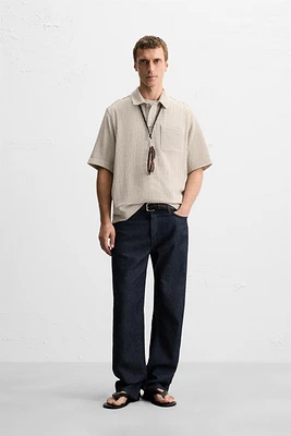 TEXTURED POLO SHIRT