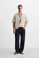 TEXTURED POLO SHIRT