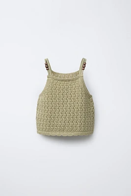 TOP EN MAILLE FANTAISIE
