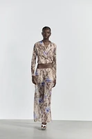 PRINTED TULLE PANTS