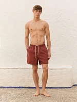 Short de bain uni regular ft