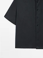 100% linen short sleeve shirt