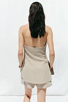 HALTER LINEN VEST
