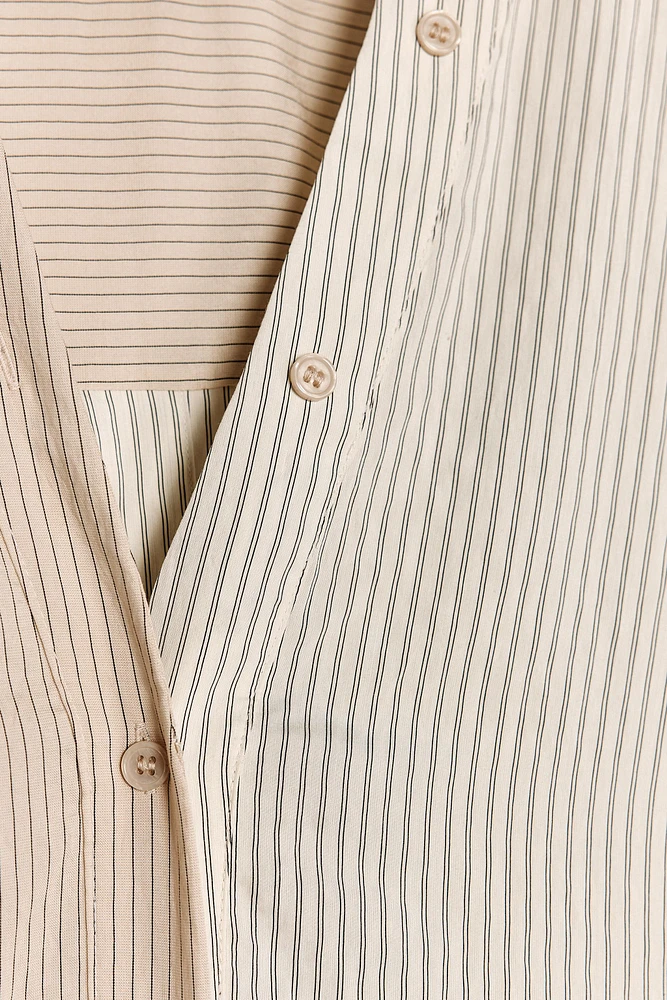 STRIPED SHIRT DRESS ZW COLLECTION