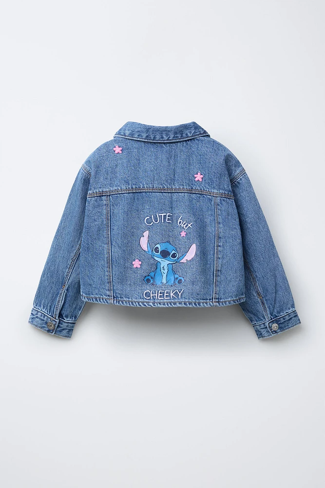 VESTE EN DENIM BRODERIE LILO & STITCH © DISNEY