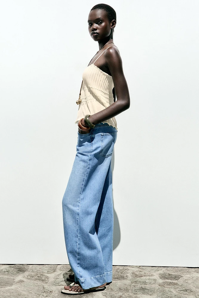 JEAN Z1975 WIDE LEG TAILLE HAUTE BOUTONS