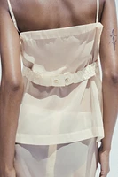 TOP AVEC ORGANZA