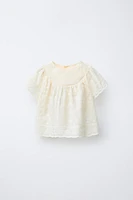 BLOUSE FLEURS BRODÉES