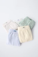 6-14 ANS/ LOT DE CINQ BOXERS ÉTIQUETTE