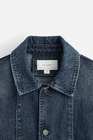 SURCHEMISE EN DENIM DÉLAVÉ