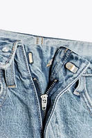SHORT EN JEAN TRF CEINTURE