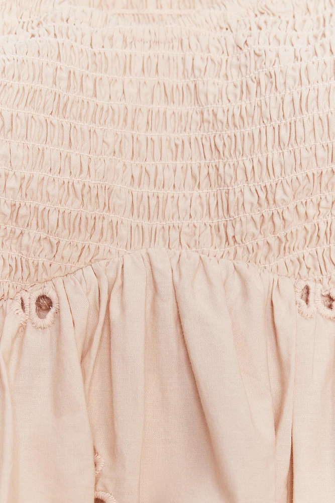 EMBROIDERED BALLOON TOP