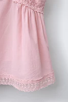 CHEMISE BRODÉE À DENTELLE