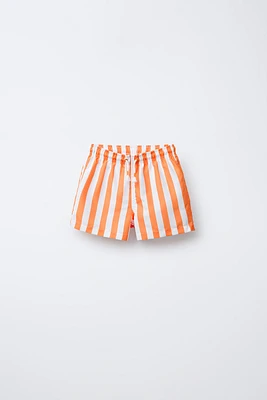 6-14 YEARS/ STRIPED SWIMSUIT