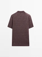 Polo en maille 100 % lin