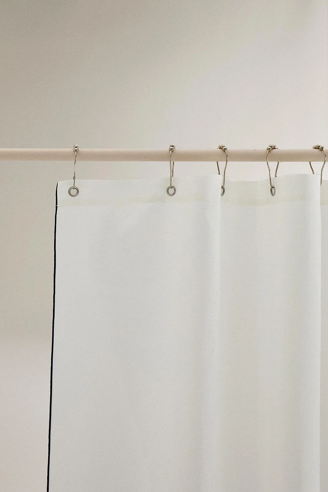 RIDEAU DE DOUCHE LIN COTON OVERLOCK