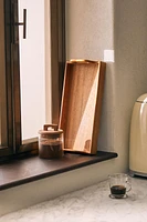 WOODEN TRAY WITH HANDLES