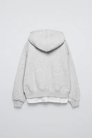 COMBINATION SWEATSHIRT WITH TEXT