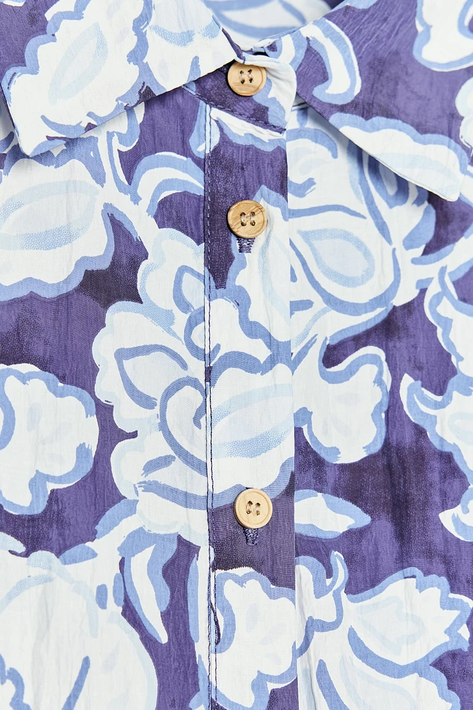 FLORAL PRINT SHORT SLEEVE SHIRT