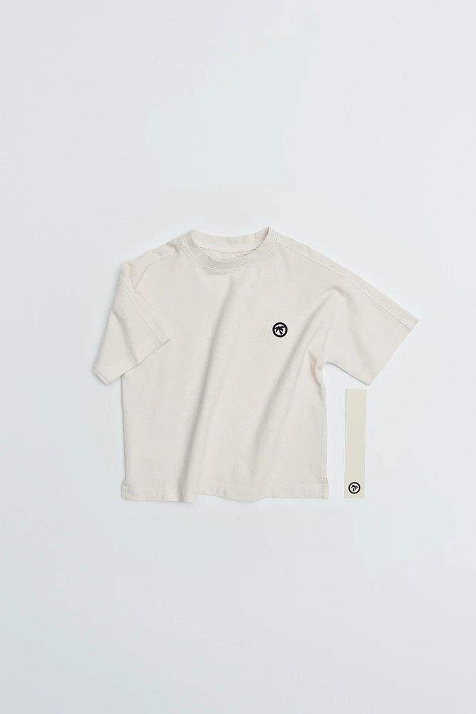 EMBROIDERED PALM TREE T-SHIRT