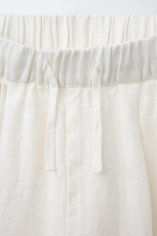 PANTALON BAGGY 100 % LIN