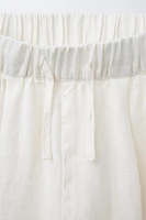 PANTALON BAGGY 100 % LIN