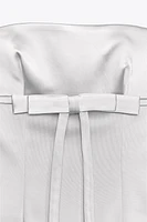 ROBE SATINÉE BUSTIER AVEC LACET