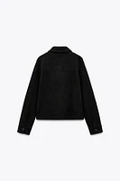 FAUX SUEDE JACKET