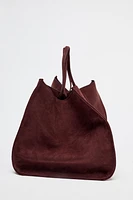 LEATHER MAXI SHOPPER