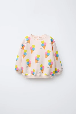 ICE CREAM PRINT SWEATSHIRT