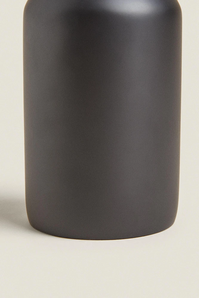 BLACK RESIN SOAP DISPENSER