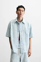BRUSHED FINISH DENIM SHIRT
