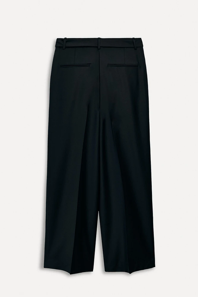 50TH ANNIVERSARY WOOL BLEND BELTED PANTS
