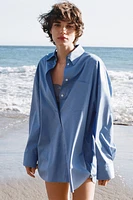 CHEMISE OVERSIZE EN GABARDINE