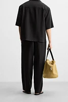 FLOWY PLEATED PANTS