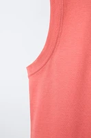 PRINTED SLEEVELESS T-SHIRT