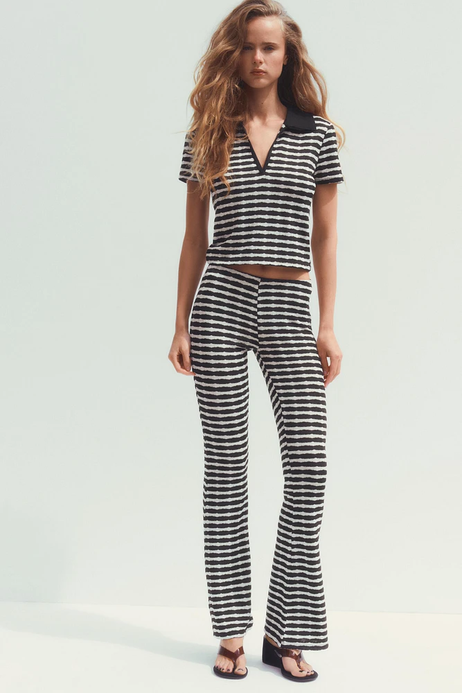 PANTALON FLARE JACQUARD