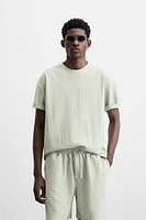 RELAXED FIT STRUCTURED T-SHIRT