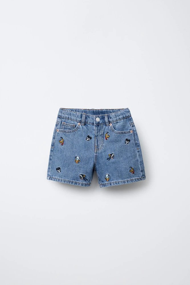 MICKEY MOUSE AND FRIENDS © DISNEY DENIM BERMUDA SHORTS
