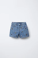 MICKEY MOUSE AND FRIENDS © DISNEY DENIM BERMUDA SHORTS