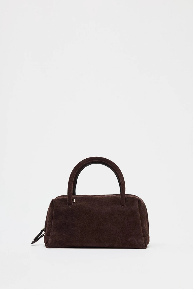 SPLIT LEATHER BOWLING BAG