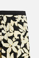 SHORT DE BAIN LONG À IMPRIMÉ FLORAL