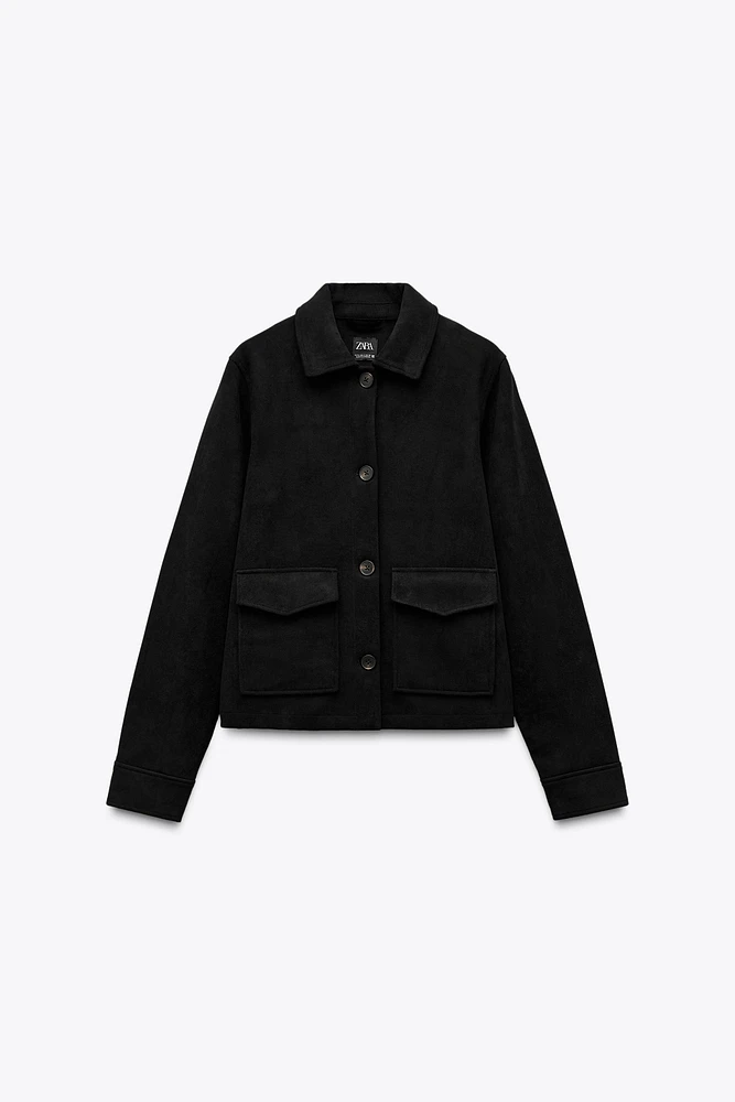 FAUX SUEDE JACKET
